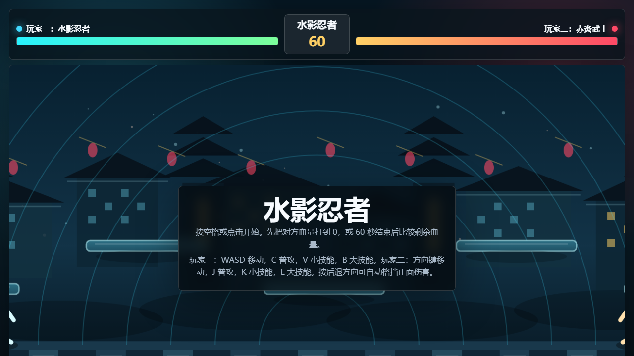 第二组：水影忍者（田金轩 任泓睿 方芃泽） 网页预览